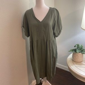 Olive color dress from Briggs XL